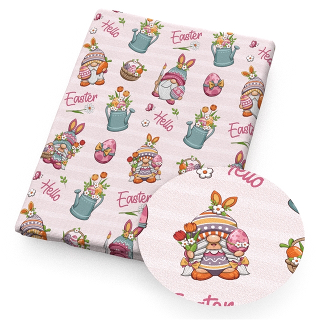 polyester cotton easter series polyester cotton fabric set (4 pcs/set)