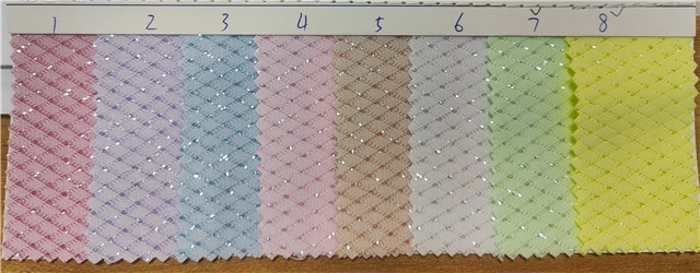 synthetic leather glitter rhombus faux leather