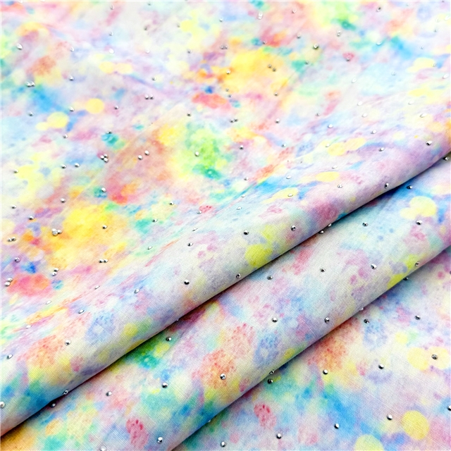 hot stamping dyed polyester-cotton fabric