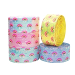 75mm rainbow sequins ribbon