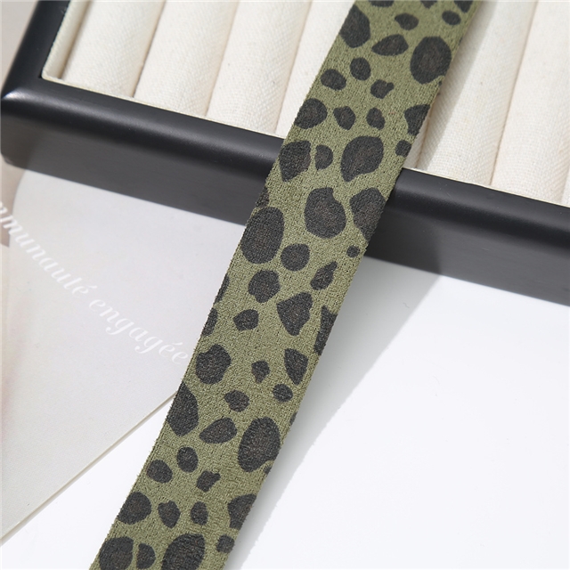 leopard print webbing