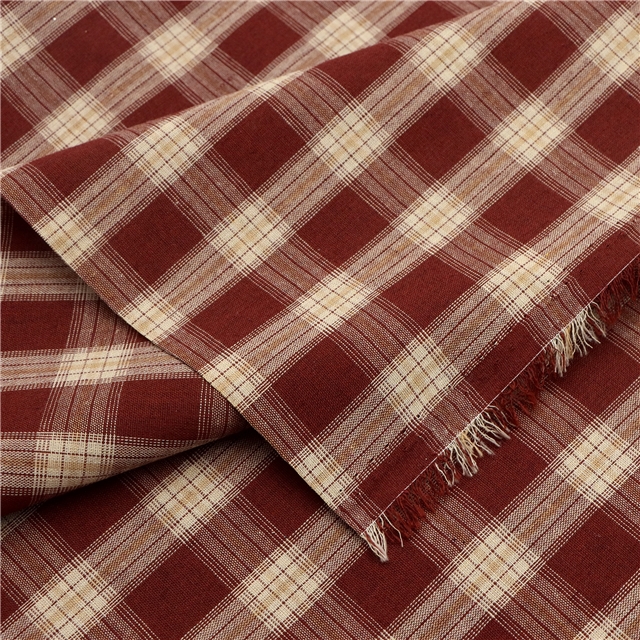 yarn dyed checkered fabric