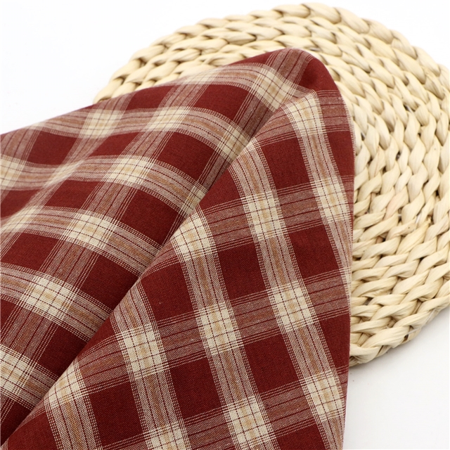 yarn dyed checkered fabric