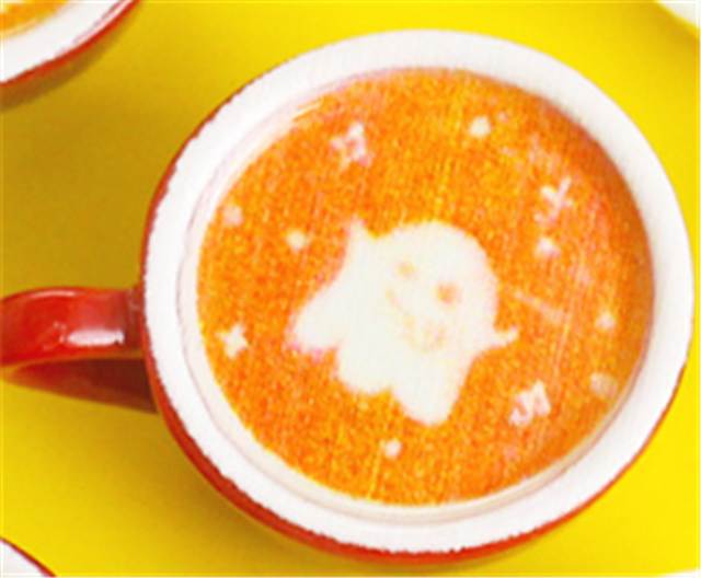 resin simulated coffee cup and plate 3d resin figurine