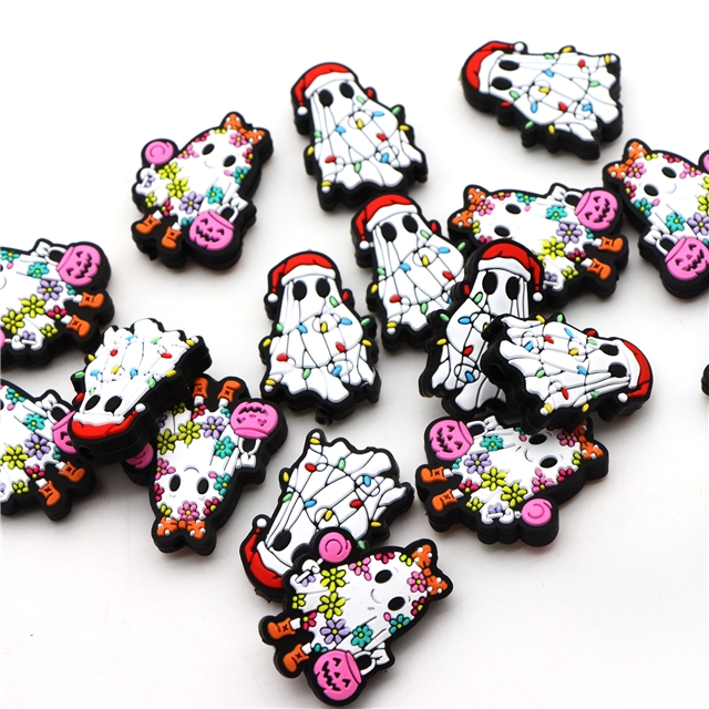 silicone halloween ghost silicone bead