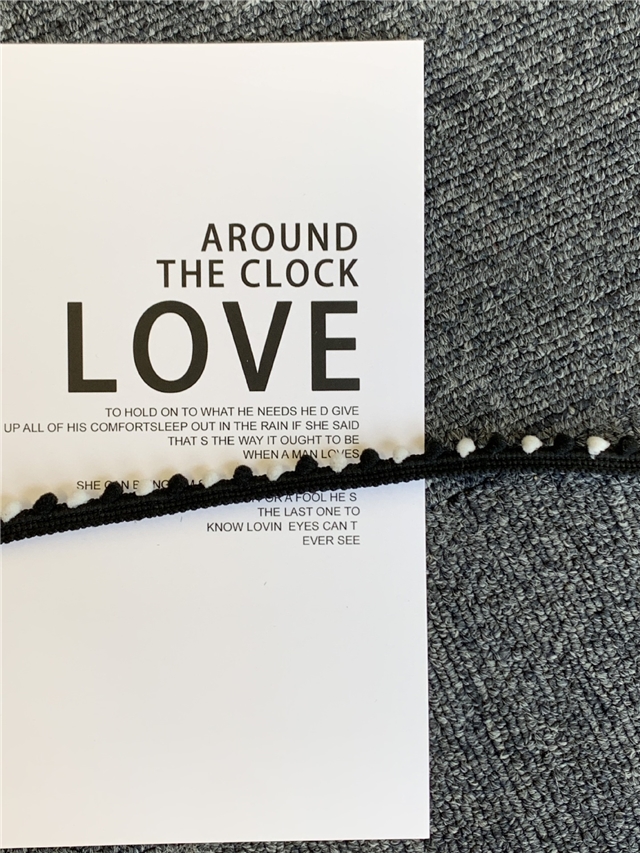 colorful single-sided woolen ball lace