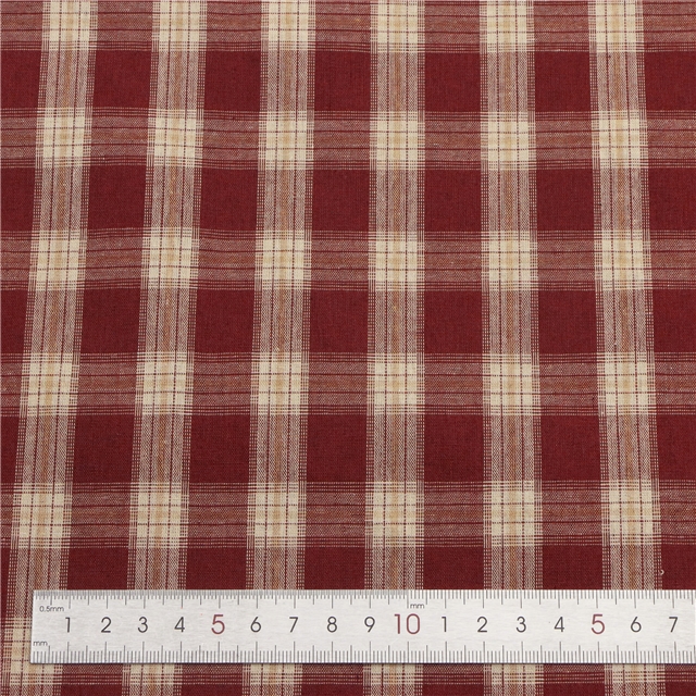 yarn dyed checkered fabric