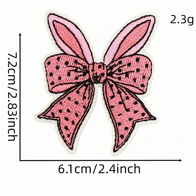 back with glue easter bow series embroidery patch (back with glue)