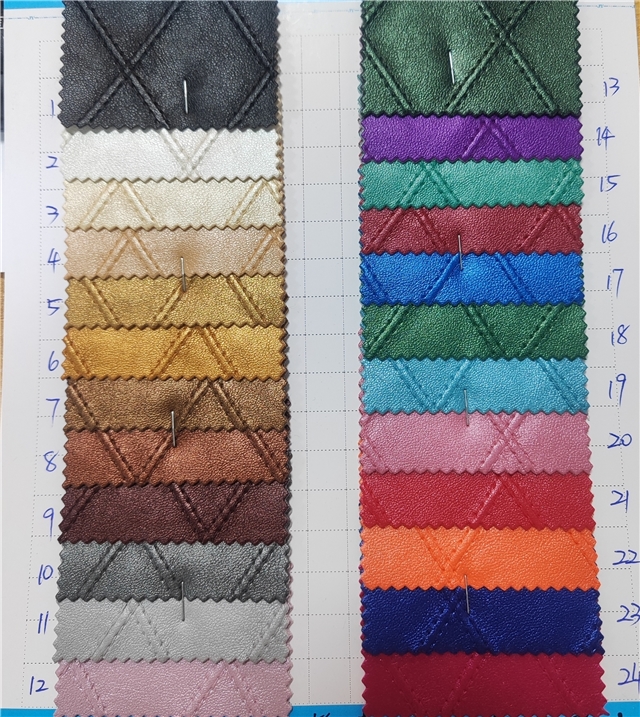 synthetic leather bump texture sewing rhombus faux leather
