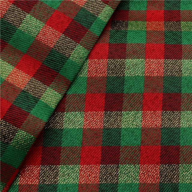 plaid gold and silver thread imitation linen fabric 15#,50*150cm(19.7*59.1