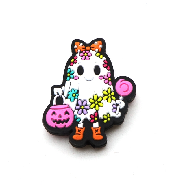 silicone halloween ghost silicone bead