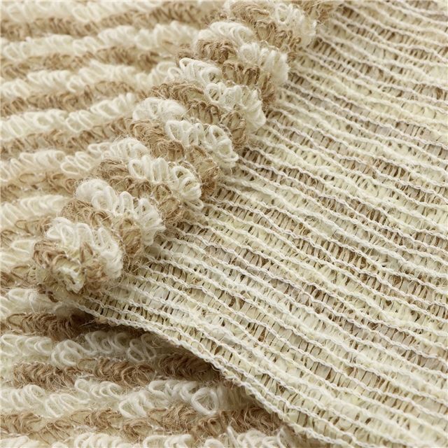 double color circular woven linen fabric