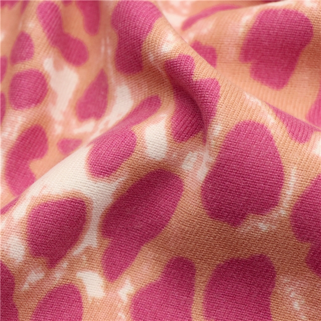 leopard print corduroy fabric