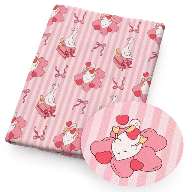 polyester cotton swan series polyester cotton fabric set (4 pcs/set)