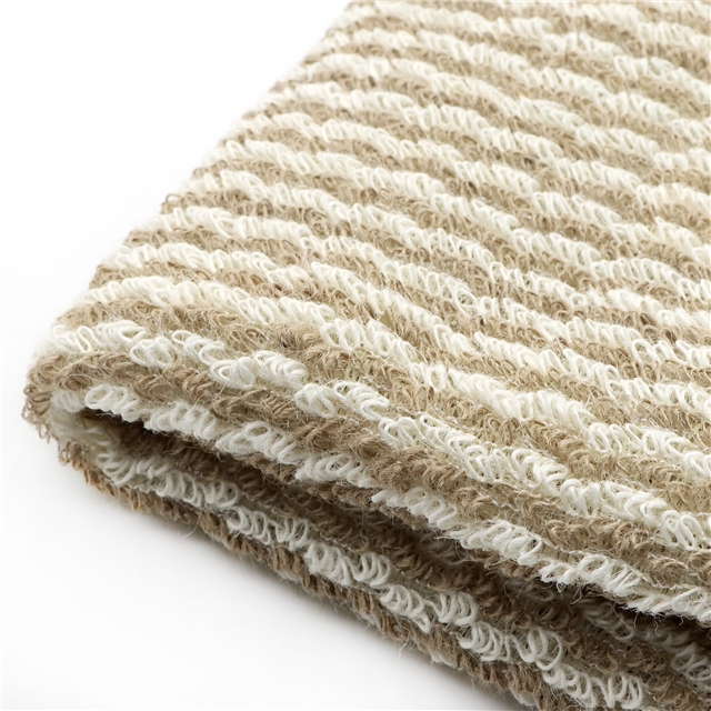 double color circular woven linen fabric