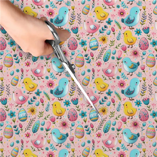 polyester cotton easter series polyester cotton fabric set (8 pcs/set)