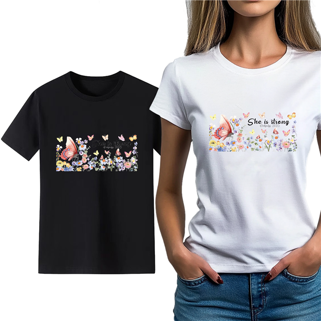 cotton Iron On Transfer Stickers and T-shirts