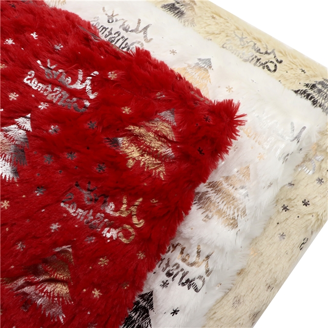 christmas tree letter velvet fabric