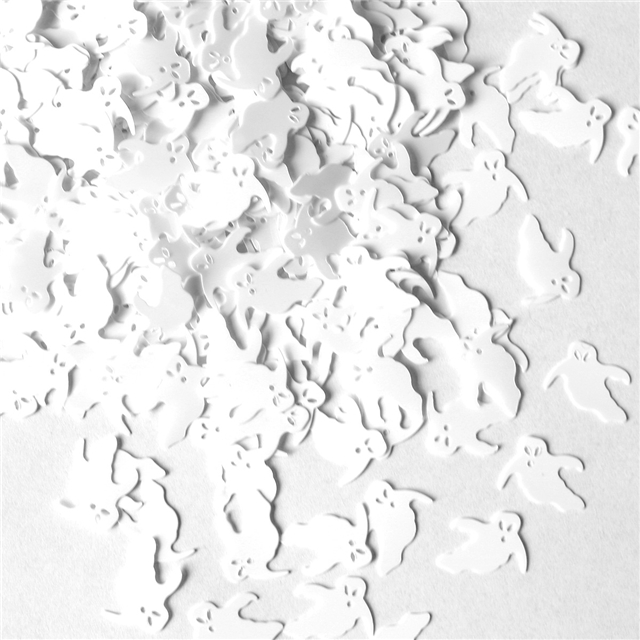 pvc halloween paper scraps ghost bats spider webs pvc glitter packaging filler