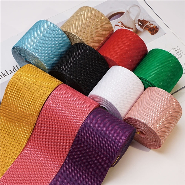 plain diamond mesh woven belt