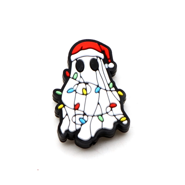 silicone halloween ghost silicone bead