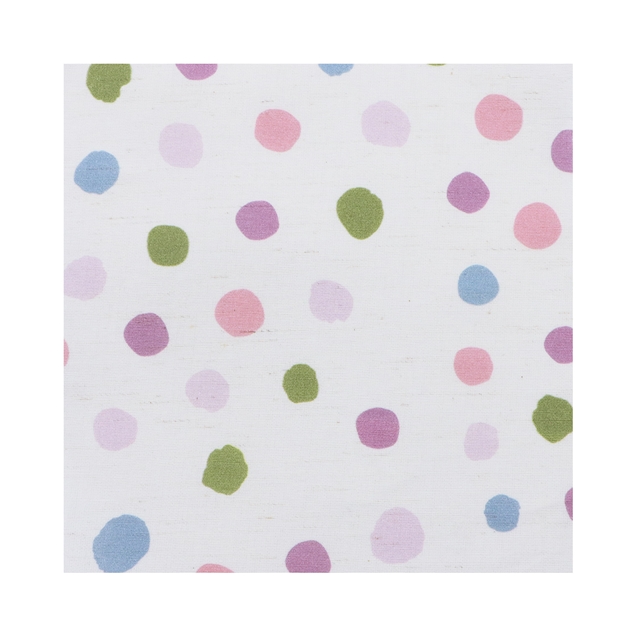 colorful polka dot cotton linen digital printing fabric