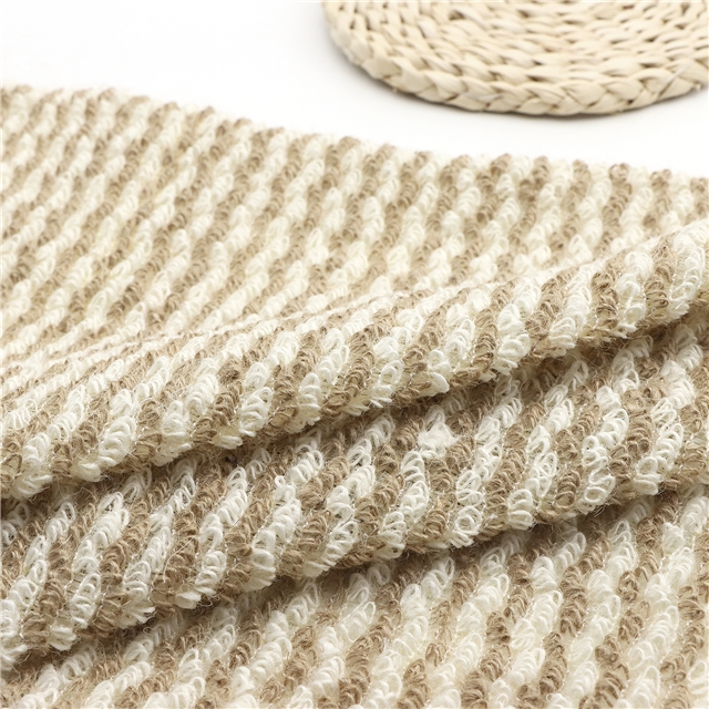 double color circular woven linen fabric