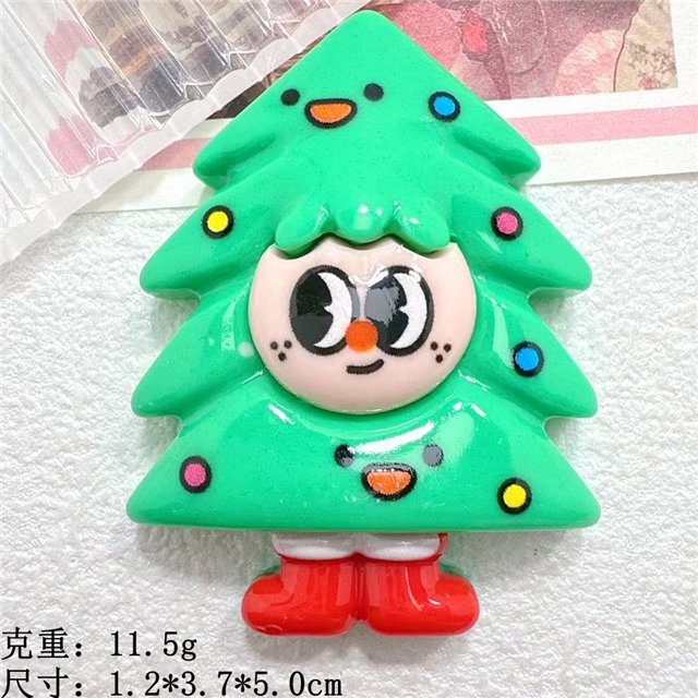 resin cartoon christmas tree large 3d resin accessories
