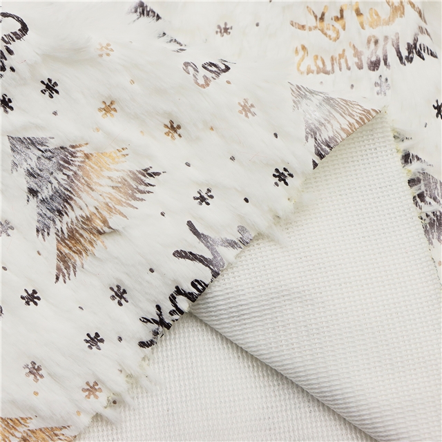 christmas tree letter velvet fabric