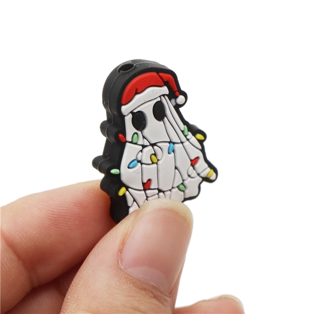 silicone halloween ghost silicone bead