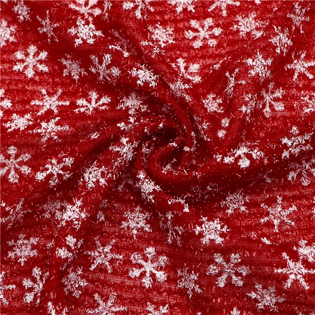 christmas snowflakes ink printing glass onion cloth