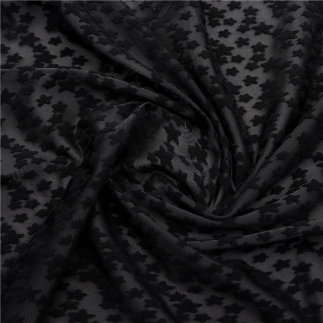 3d plush star plain jacquard fabric