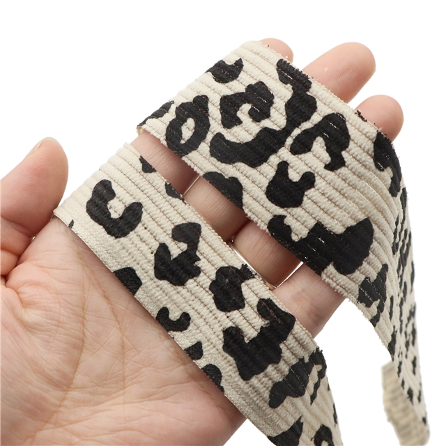 leopard corduroy tape