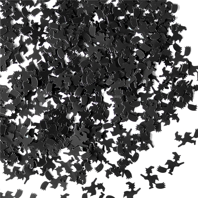 pvc halloween paper scraps ghost bats spider webs pvc glitter packaging filler