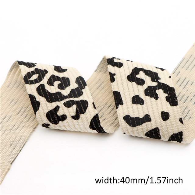 leopard corduroy tape