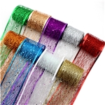 63mm glitter hollow wired ribbon