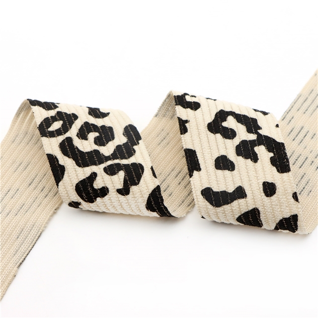 leopard corduroy tape