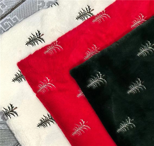 christmas tree velvet fabric