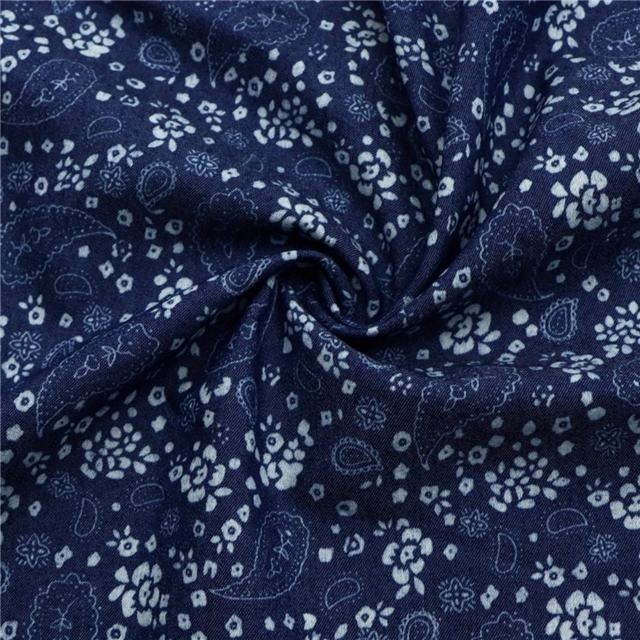 cashew patterned polyester cotton fabric