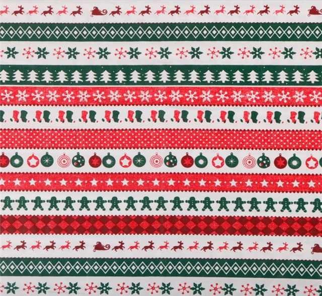 100% cotton christmas series cotton printed fabric set (8pcs/set)