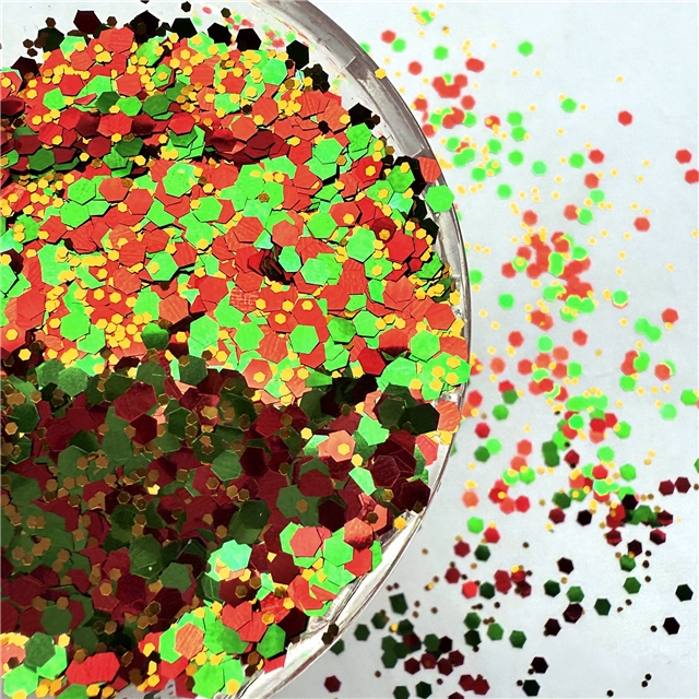 mixed color glitter packaging filler(OPP bag packaging)