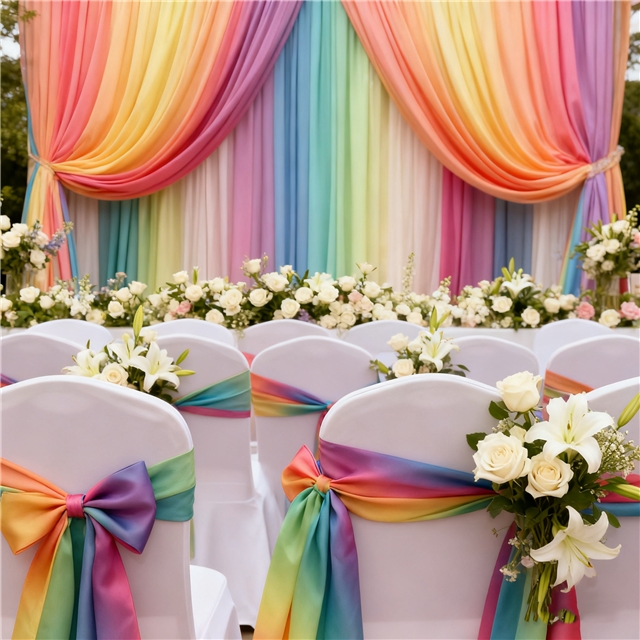 hot stamping 2 ways gainbow gradient knit fabric