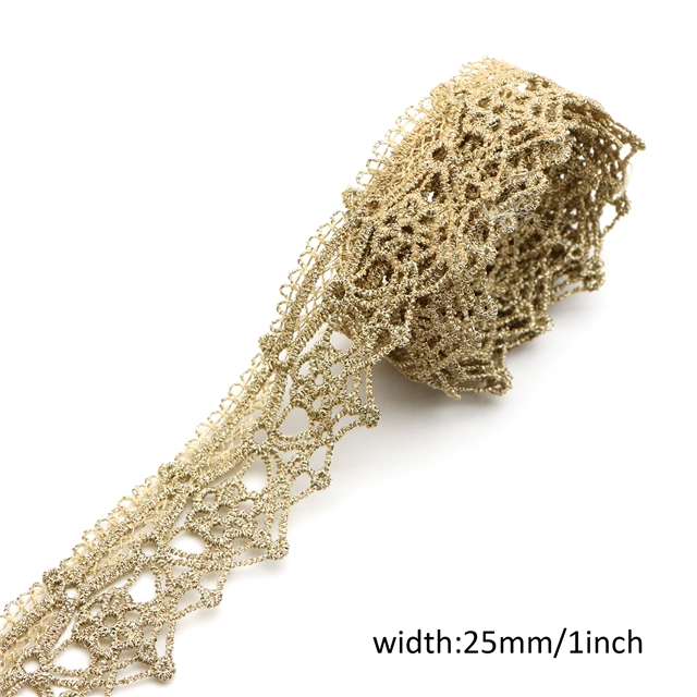 gold and silver thread double sided gold thread embroidery hollow lace