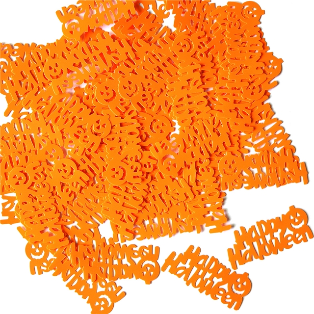 pvc halloween paper scraps ghost bats spider webs pvc glitter packaging filler