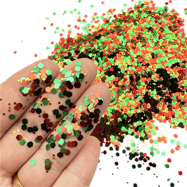 mixed color glitter packaging filler(OPP bag packaging)