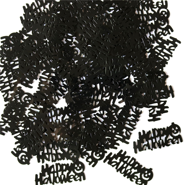 pvc halloween paper scraps ghost bats spider webs pvc glitter packaging filler
