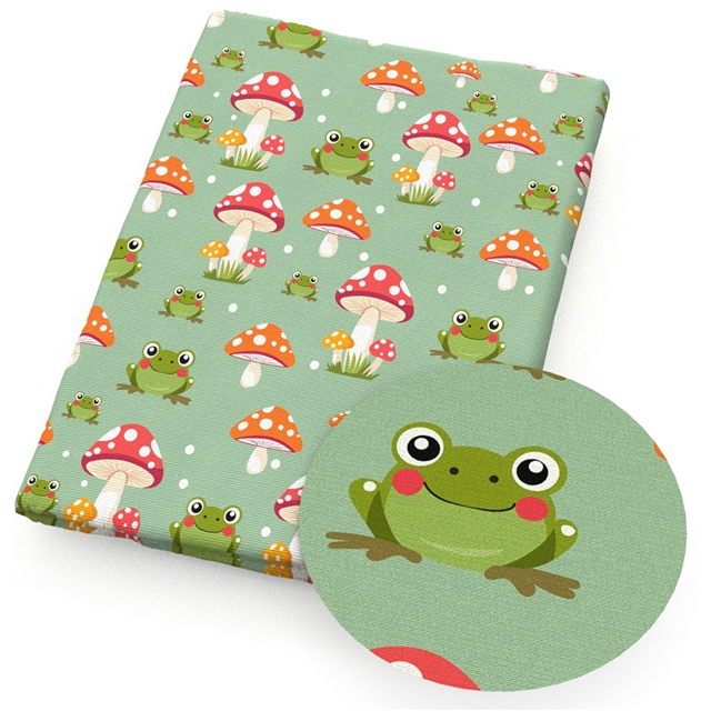 polyester cotton frog series polyester cotton fabric set (4 pcs/set)