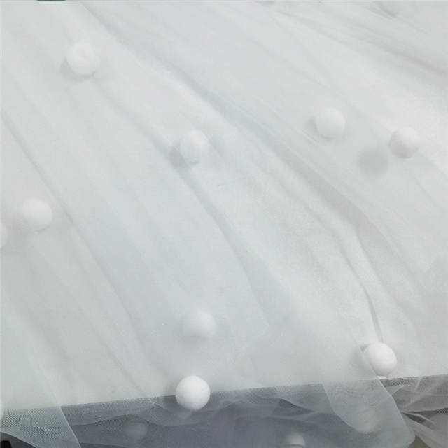 fur ball mesh fabric
