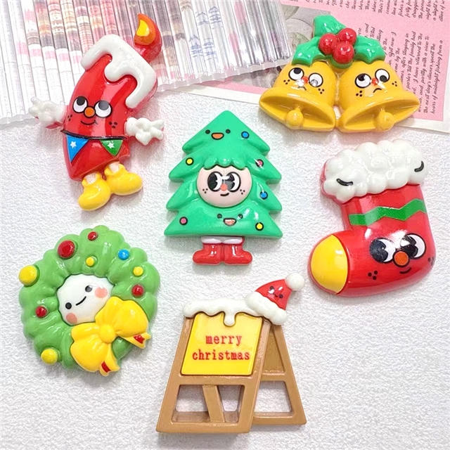 resin cartoon christmas tree large 3d resin accessories