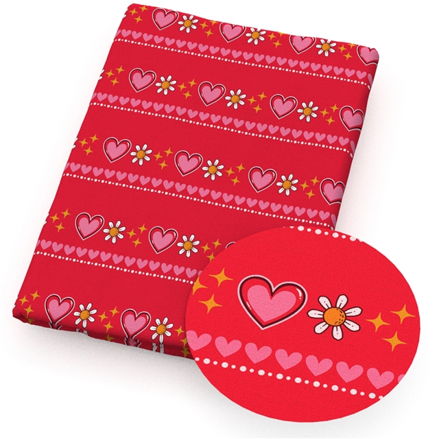 polyester cotton valentine